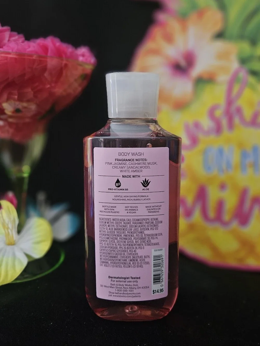 NWT Bath & Body Works Pink Cashmere Body Wash - Pink & Blue